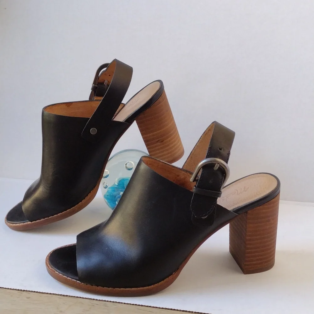 Madewell, square heel sandals,6.5 - Picture 1 of 11